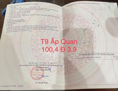 100M TT QUANG MINH GIÁ 3,1 TỶ.Ô TÔ VÀO ĐẤT,FULL THỔ CƯ, IB CHÍNH CHỦ