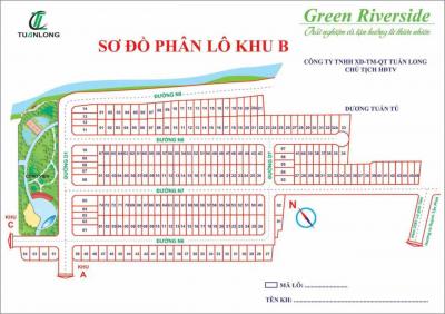 BÁN ĐẤT KHU B - KDC ANH TUẤN GREEN RIVERISDE, NHÀ BÈ - 5 TỶ (TL)