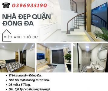 Bán nhà Hào Nam Đống Đa, Giá Hợp Lí, 20 Mét Ra Phố, 26mx5T, Giá: 5,6 Tỷ, Lh: 0396935190.