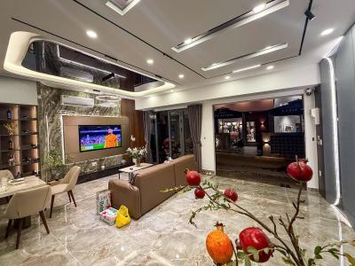 BÁN NHÀ MẶT TIỀN 60M2 4 TẦNG NGANG 6,4M GARA OTO ĐẸP KD ĐỈNH PHAN VĂN TRỊ 9.95 TỶ.