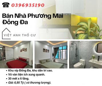 Bán nhà Phố Phương Mai_Nhà Đẹp Ở Ngay_Căn Lô Góc Thoáng Sáng_30mx6T_Giá: 6.95 Tỷ_Lh: 0396935190.