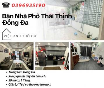 Bán nhà phố Thái Thịnh_Ngõ Hơn 3 Mét_Nhà Đẹp Full Nội Thất_30mx4T_Giá: 6.4 Tỷ, Lh: 0396935190.