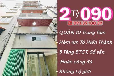 Bán nhà Quận 10, Hẻm xe hơi, 4 tầng BTCT: chỉ từ 2 tỷ. Tin thật, hình thật, xem nhà, chốt sổ.