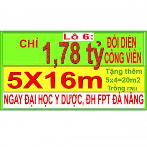 ???? CHỈ 1.78 tỷ sở hữu ngay (5x16m) ???? SÁT ĐẠI HỌC FPT ĐÀ NẴNG