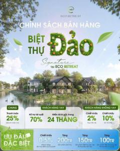 Chỉ cần 5,5 tỷ sở hữu ngay căn biệt thự đảo Eco Retreat  270m2 của Ecopark Long An