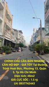 CHÍNH CHỦ CẦN BÁN NHANH CĂN HỘ ĐẸP - GIÁ TỐT Tại Đường Trịnh Hoài Đức, Phường 13, Quận 5, Tp Hồ Chí