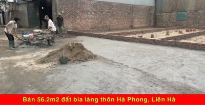 Chính chủ gửi bán 56,2m2 đất bìa làng thôn Hà Phong, Liên Hà