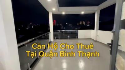 Cho thuê căn hộ lầu 3 khu vực Bình Thạnh gần Lăng Ông Bà Chiểu , view sân thượng rộng thoáng mát