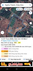 chủ cần tiền bán 1ha5 nghĩa thành châu đức brvt