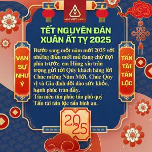 ????????????CHÚC MỪNG NĂM MỚI????????????
⭐Tết Nguyên Đán - Xuân Ất Tỵ 2025⭐
????Bước sang một năm mới 2025 với