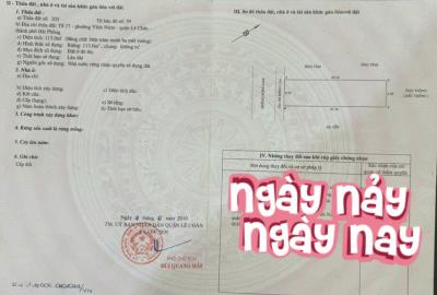 Đất mặt đường Vĩnh Tiến vô cùng đẹp, 113m, ngang 4.5, Giá 60 tr/m