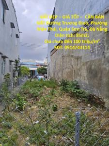 ĐẤT ĐẸP – GIÁ TỐT –  CẦN BÁN ĐẤT Đường Trương Định, Phường Mân Thái, Quận Sơn Trà, Đà Nẵng