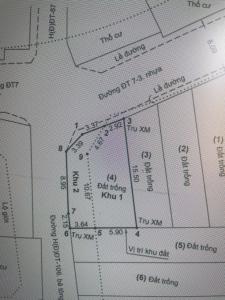 GẤP BÁN ĐẤT LÔ GÓC 2 MẶT TIỀN ĐÔNG THẠNH 7-3 – GIÁP Q12