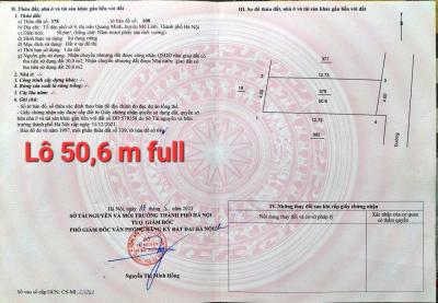 HÀNG MỚI F0-50M FULL TC TỔ 10 TT QUANG MINH,GIÁ ĐẦU TƯ,VỊ TRÍ ĐẸP