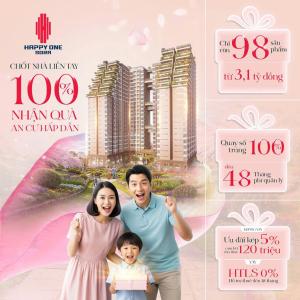 MỞ BÁN CĂN HỘ HAPPY ONE SORA THỦ ĐỨC, NỘI THẤT CAO CẤP, DT 69M2, CHỈ TỪ 3.2 TỶ. LH:0987225871.