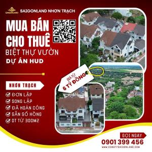 Saigonland Đầu Tư Mua Bán Ký Gửi đất nền dự án HUD và XDHN sổ sẵn  tại Nhơn Trạch Đồng Nai.