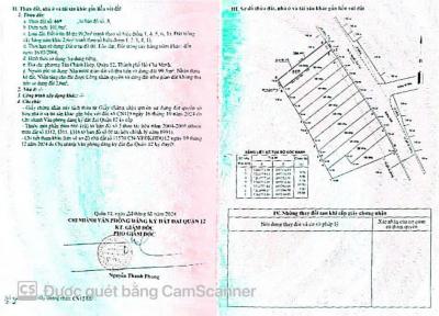 Sỉ 11 nền đất MT Tân Chánh Hiệp 07, Q12 Giá Rẻ (Cách Nguyễn Ảnh Thủ 80m)